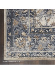 Malta Classic Blue Ivory Rug - Thumbnail - 4