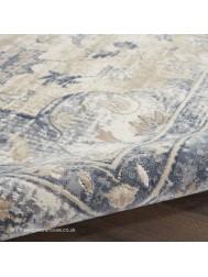 Malta Classic Blue Ivory Rug - Thumbnail - 5