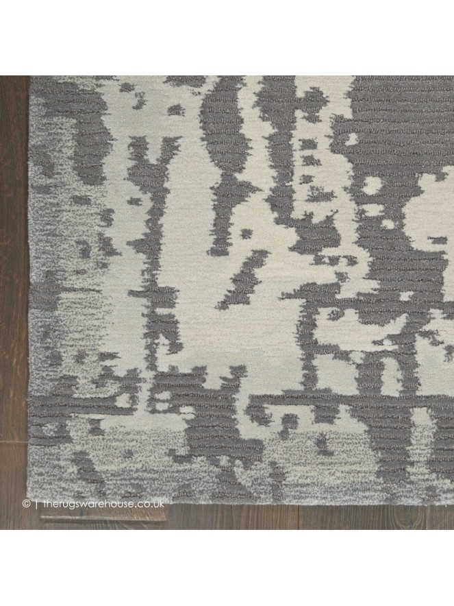 Border Symmetry Grey Rug - 4