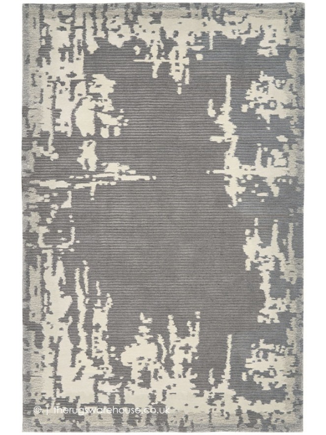 Border Symmetry Grey Rug - 7