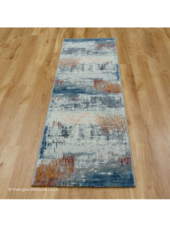 Trident Blue Rug Runner - 3