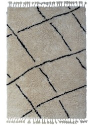 Zagora Tassels Cream Rug - Thumbnail - 4