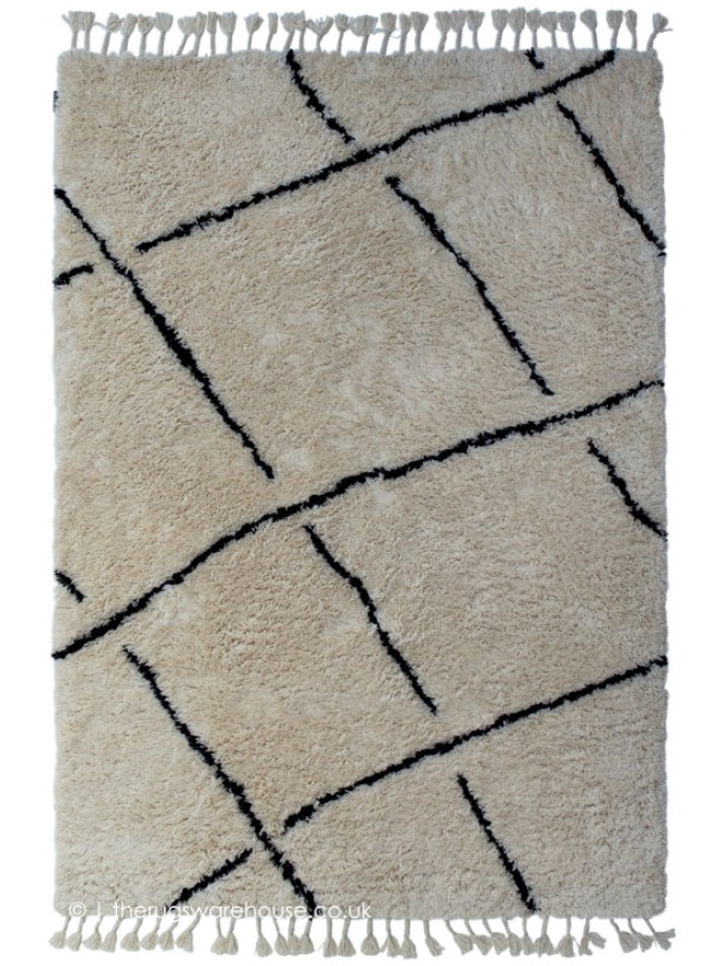 Zagora Tassels Cream Rug - 4