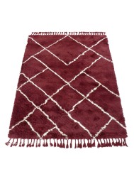 Zagora Tassels Red Rug - Thumbnail - 2