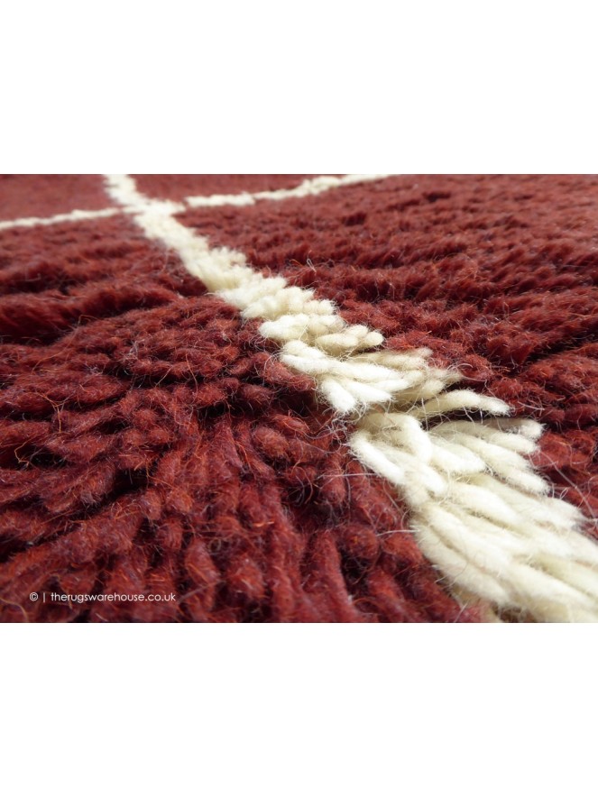 Zagora Tassels Red Rug - 3