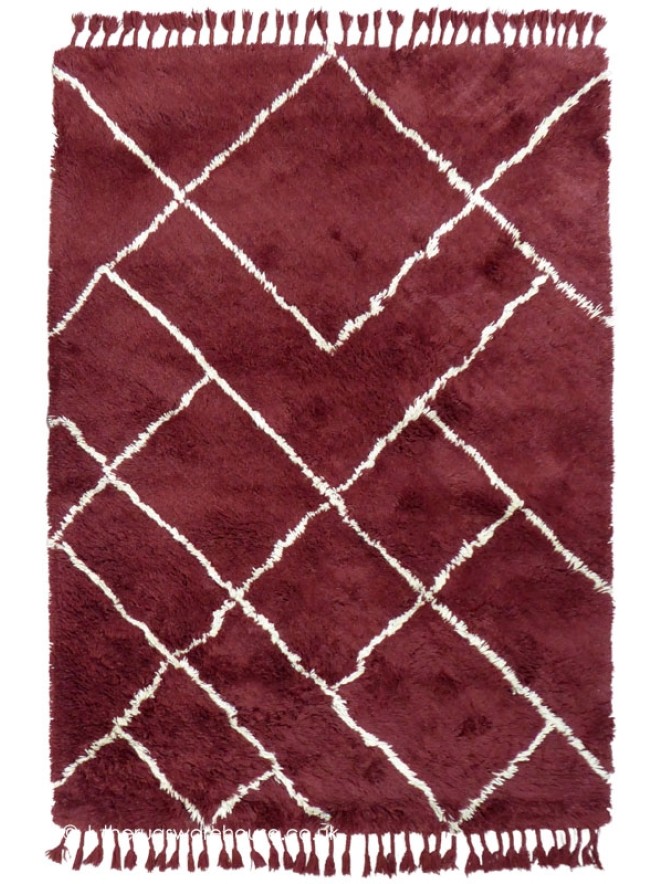 Zagora Tassels Red Rug - 4