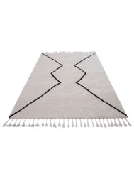 Boujad Tribal Cream Rug - Thumbnail - 2