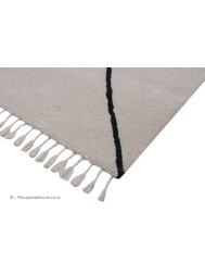 Boujad Tribal Cream Rug - Thumbnail - 4