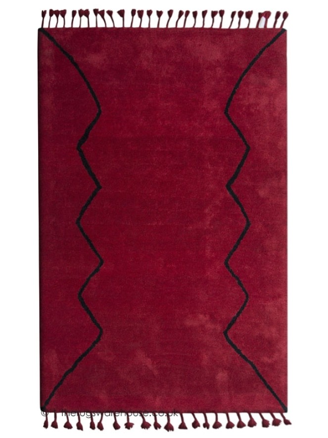 Boujad Tribal Red Rug - 9