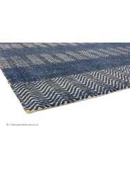 Ives Blue Stripes Rug - Thumbnail - 3