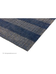 Ives Blue Stripes Rug - Thumbnail - 4