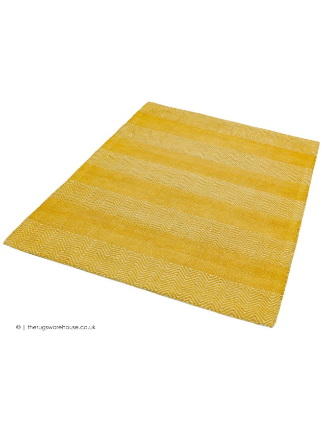 Ives Yellow Stripes Rug - 2