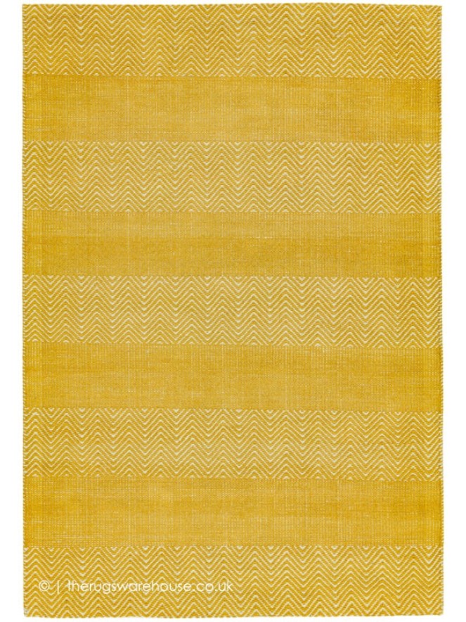 Ives Yellow Stripes Rug - 6