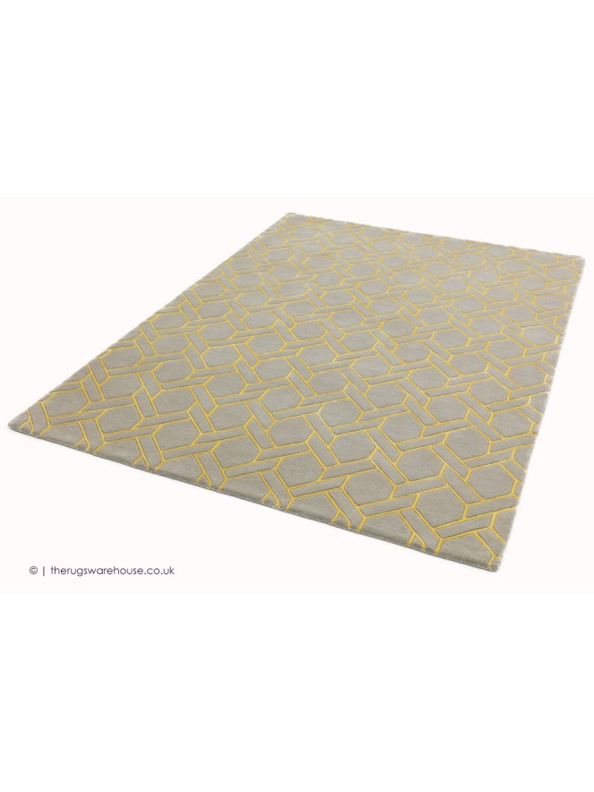 Fine Line Yellow Rug - 2