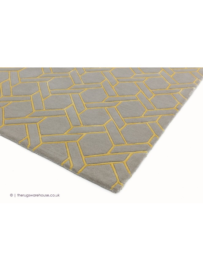 Fine Line Yellow Rug - 3