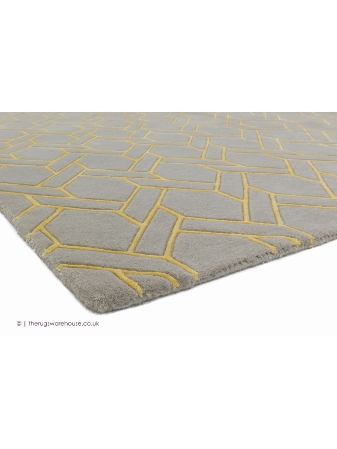 Fine Line Yellow Rug - 4