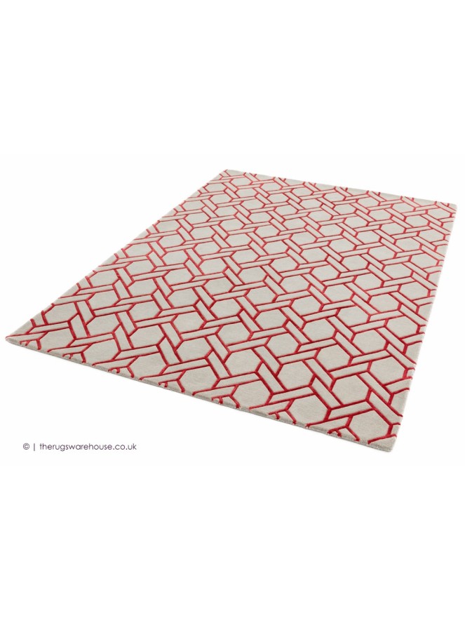 Fine Line Red Rug - 2