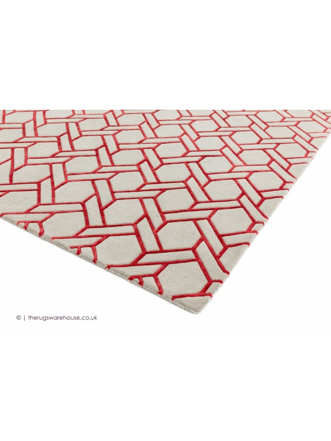 Fine Line Red Rug - 3