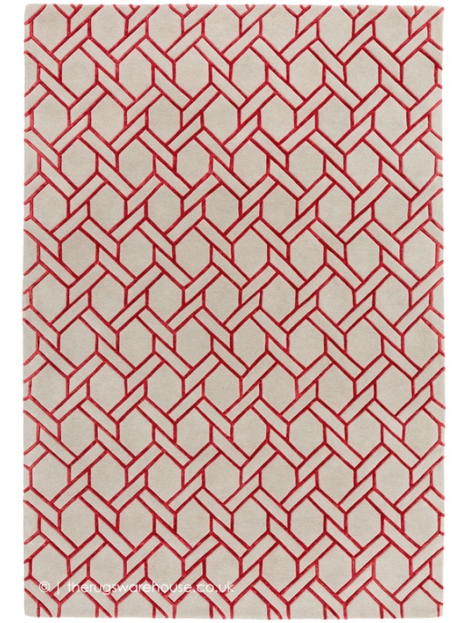 Fine Line Red Rug - 6