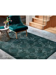 Nexus Octagons Petrol Rug - Thumbnail - 2