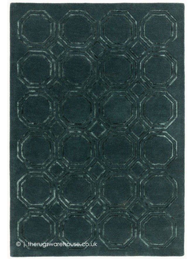 Nexus Octagons Petrol Rug - 7