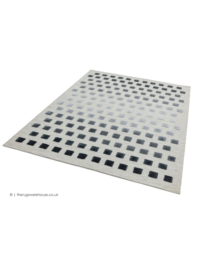 Silvery Squares Rug - 2