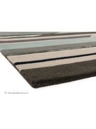 Rhombus Grey Blue Rug - Thumbnail - 3