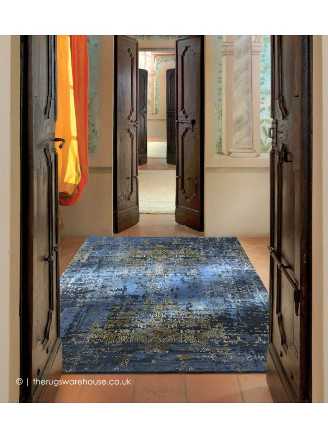 Elite Navy Gold Rug - 2