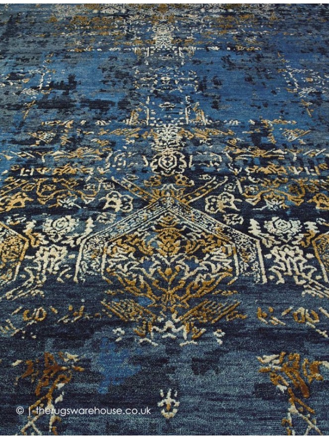 Elite Navy Gold Rug - 4