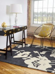 Florialia Charcoal Rug - Thumbnail - 2