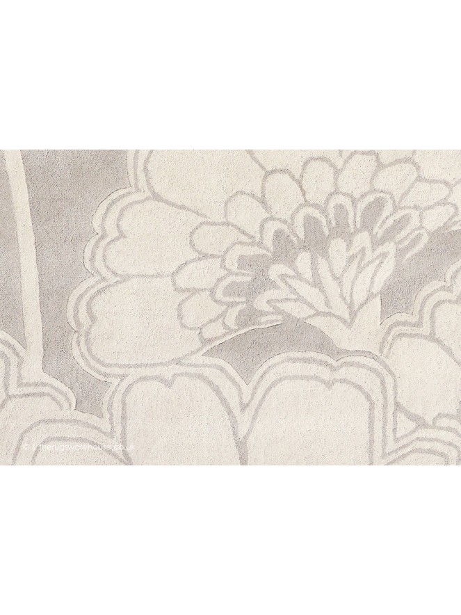 Japanese Floral Oyster Rug - 3