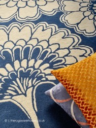 Japanese Floral Midnight Rug - Thumbnail - 5