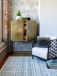 Tortoiseshell Stripe Jade Rug - Thumbnail - 3