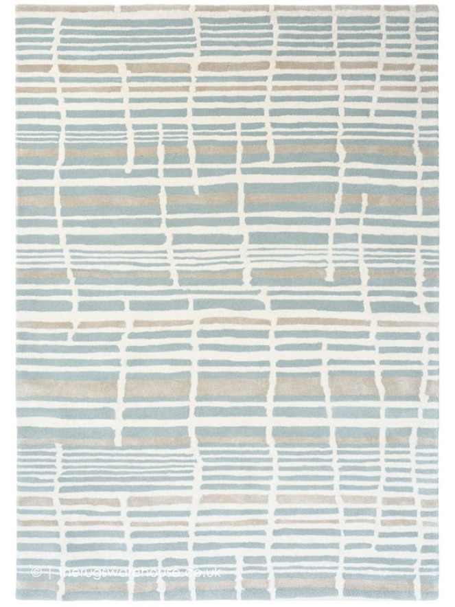 Tortoiseshell Stripe Jade Rug - 5