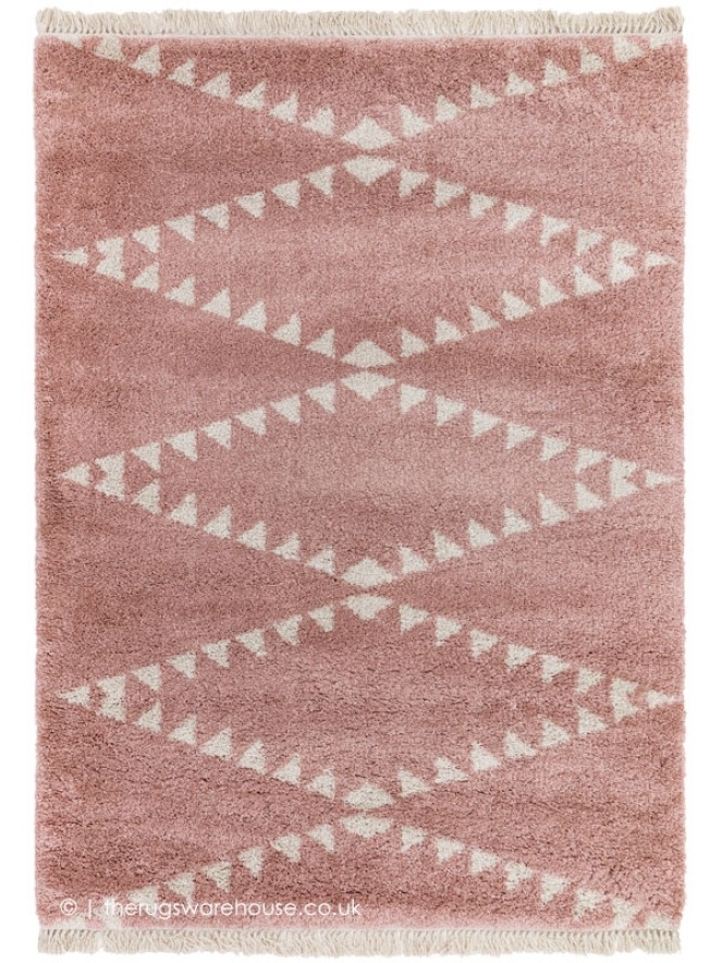 Rocco Geo Pink Rug - 6