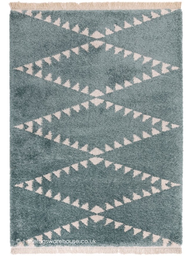 Rocco Geo Blue Rug - 5