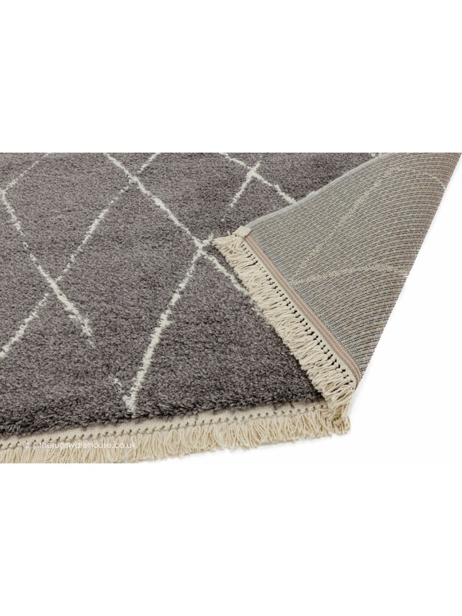 Rocco Diamonds Charcoal Rug - 4