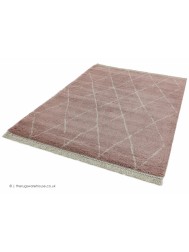 Rocco Diamonds Pink Rug - Thumbnail - 2