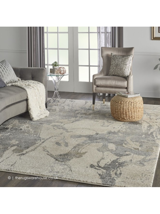 Bisa Cream Grey Rug - 2