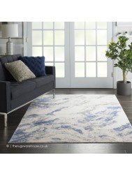 Mia Ivory Blue Rug - Thumbnail - 2