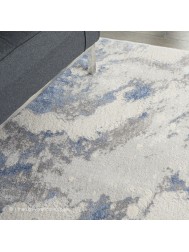 Mia Ivory Blue Rug - Thumbnail - 4