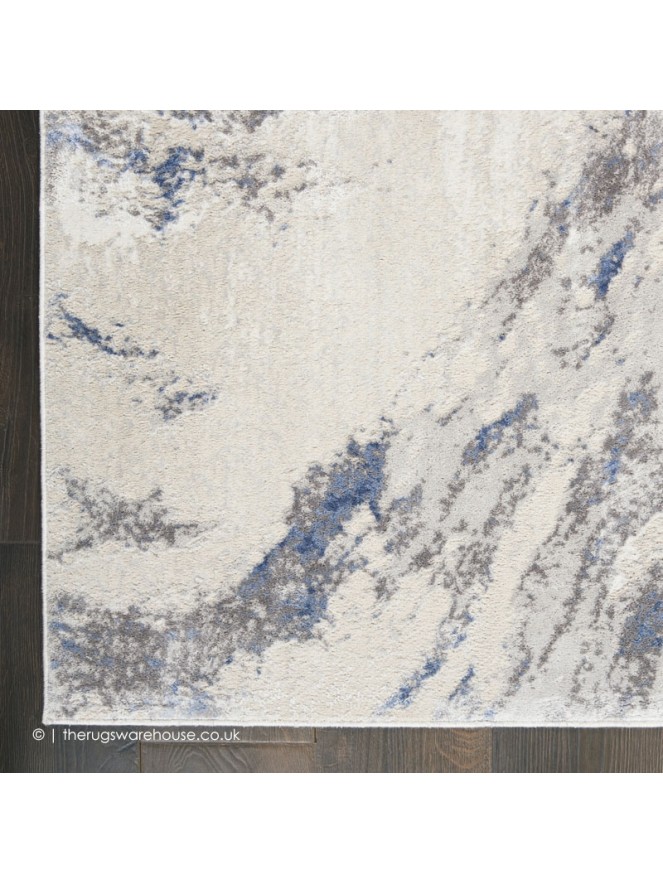 Mia Ivory Blue Rug - 5