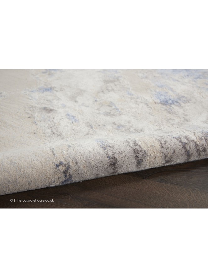 Mia Ivory Blue Rug - 7