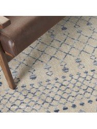 Robino Beige Blue Rug - Thumbnail - 3