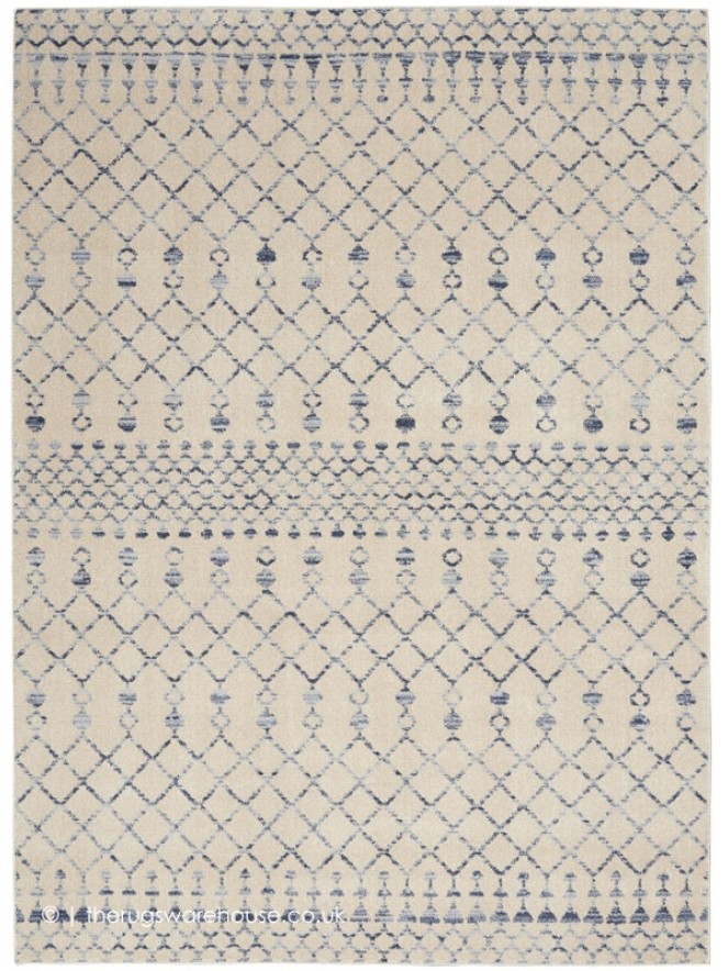 Robino Beige Blue Rug - 8