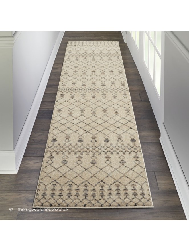 Robino Beige Grey Runner - 2