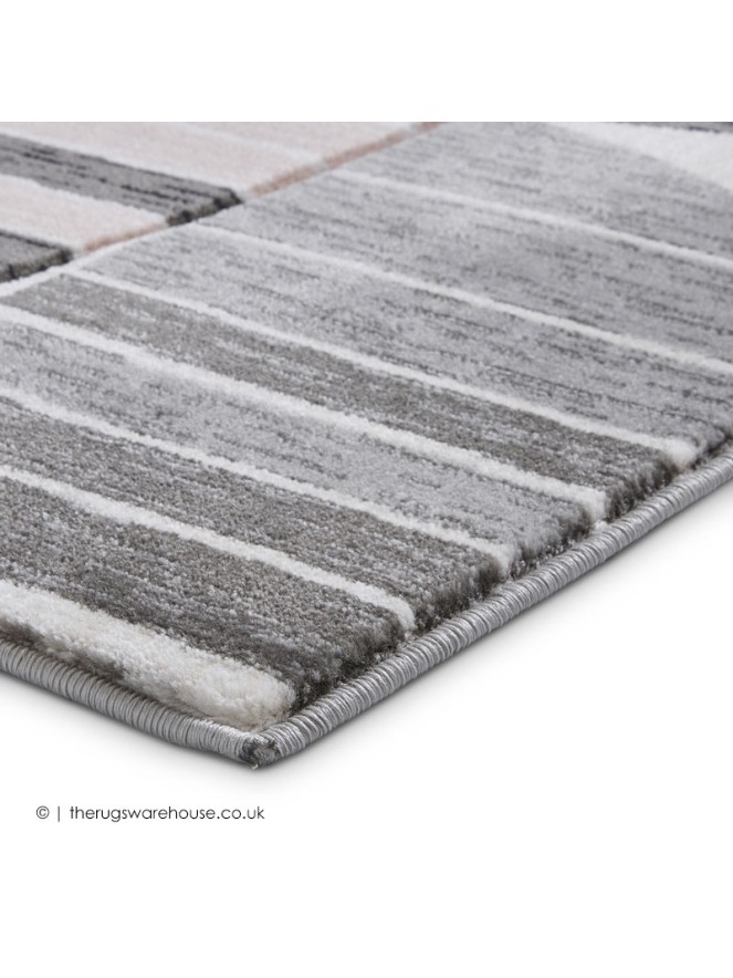 Ferla Grey Rose Rug - 4