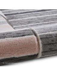 Ferla Grey Rose Rug - Thumbnail - 5