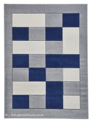 Sutu Grey Navy Rug - Thumbnail - 9