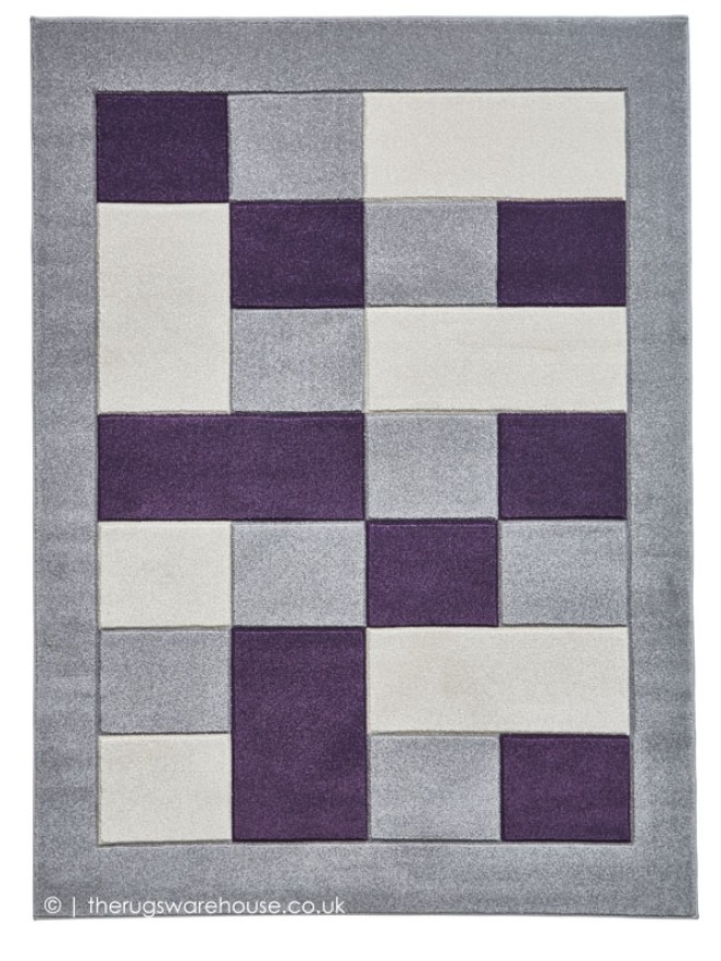 Sutu Grey Purple Rug - 9